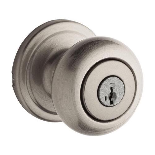 Entry Lockset SmartKey Juno Satin Nickel ANSI/BHMA Grade 2 KW1 1-3/4" Satin Nickel