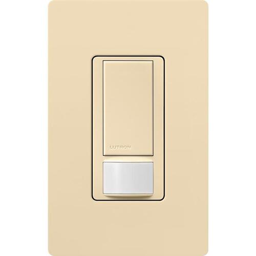 Maestro Sensor Switch, 2 A, 120 V, 1 -Pole, Motion Sensor, 180 deg Sensing, 30 ft Sensing Ivory