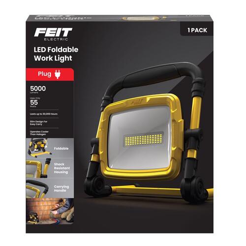 Feit Electric WORK5000XLPLUGF Work Light Pro Series 5000 lm LED Corded Stand (H or Scissor)
