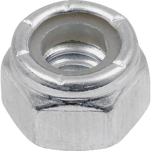 Nylon Lock Nut 1/4-20" Zinc-Plated Steel USS Zinc-Plated