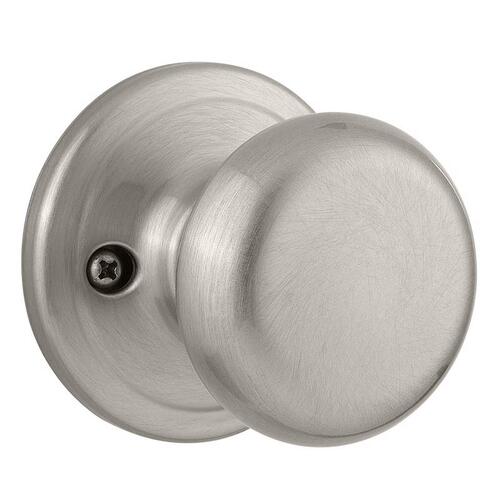 Signature Series 788J 15 CP Dummy Knob, 2-3/8 in Dia Knob, Zinc, Satin Nickel Silver