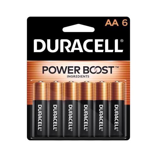 Batteries Coppertop AA Alkaline 6 pk Carded