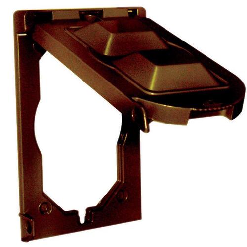 Multi-Use Cover Rectangle Plastic 1 gang Wet Locations Bronze