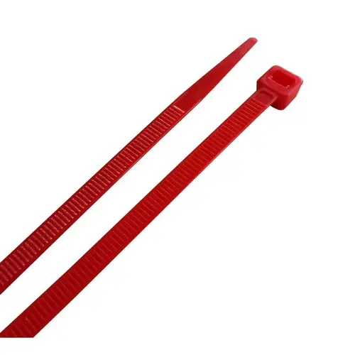 Cable Tie 8" L Red Red