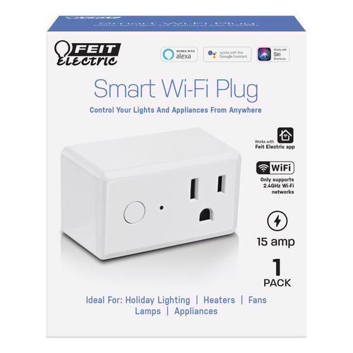 WiFi-Smart Plug-in Smart Commercial and Residential Plastic Smart 1-15R White