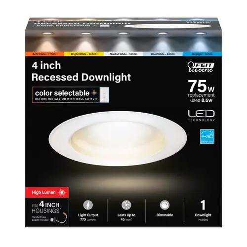 Dimmable Recessed Downlight Enhance Frost White 5.1" W Aluminum LED 8.6 W Frost