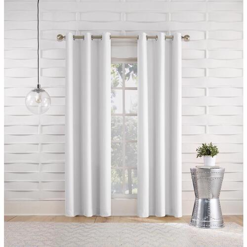 Curtains Webster White 80" W White - pack of 2