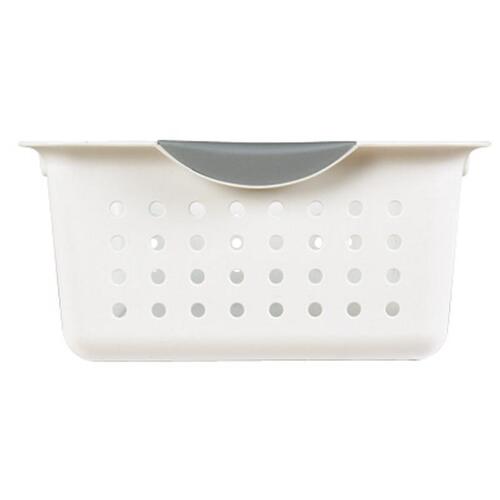 Ultra Storage Basket, 0.9 cu-ft Capacity, Plastic, White