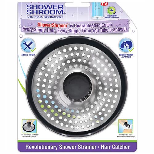 ShowerShroom SHSULT755 Drain Protector Ultra Edition Brushed Stainless Steel Brushed