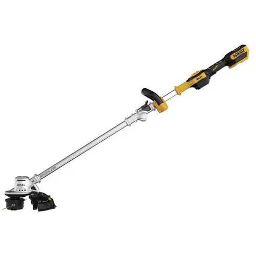 20V MAX Folding String Trimmer, 20 V Battery, 0.08 in Dia Line, Black/Yellow