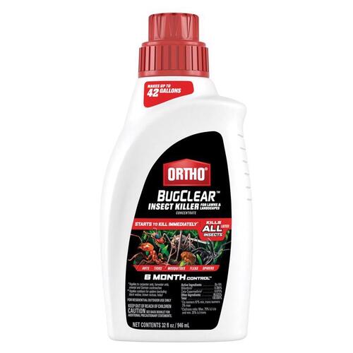 448705 Insect Killer, Liquid, Spray Application, 32 oz Bottle