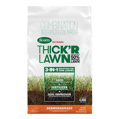 Turf Builder Thick'R Lawn Bermuda Grass Seed, 40 lb Bag