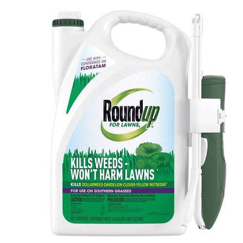 5008910 Lawn Weed Killer with Extended Reach Wand, Liquid, Spray Application, 1 gal Clear/Light Brown