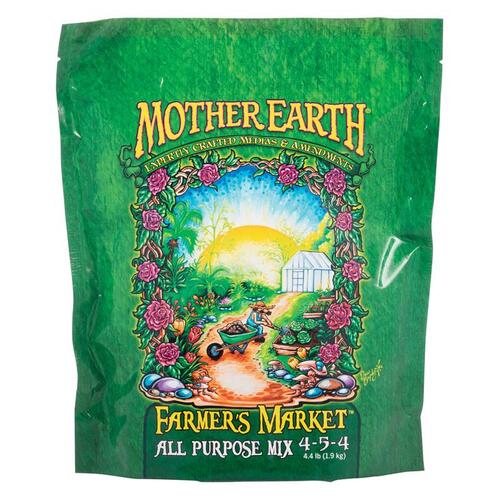 Mother Earth HGC733953 All-Purpose Mix, 4.4 lb Case, Granular, 4-5-4 N-P-K Ratio