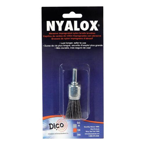 Dico 541-775-3/4 End Brush, 3/4 in Dia, Nylon Bristle