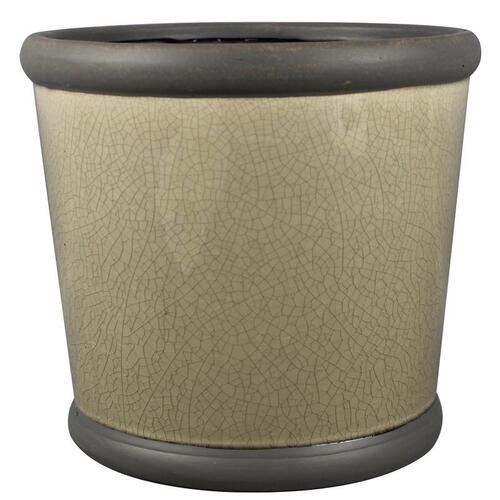 Trendspot CR10564-09D Planter Belleville 8.35" H X 9.2" W X 9.2" D X 9" D Ceramic Gray Gray