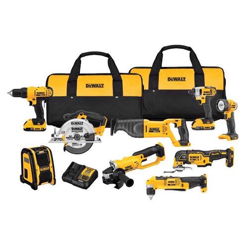 Combo Kit 20V MAX 20 V Cordless Brushed 9 Tool