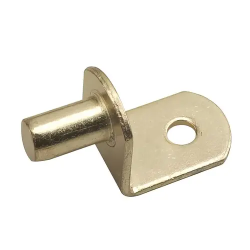 Shelf Support Peg Gold Steel Shelf 0 Ga. 0.69" L 25 lb Brass-Plated