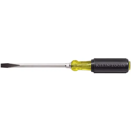 Screwdriver Cushion-grip 6" L Keystone Black Chrome