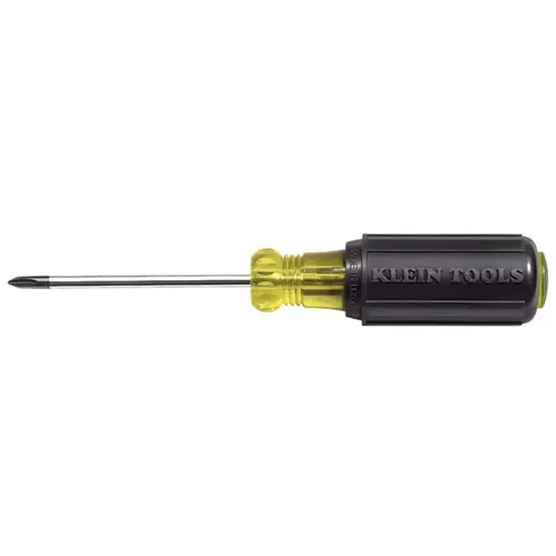 Klein Tools 603-3 Screwdriver Cushion-Grip 3" L Phillips Black Chrome