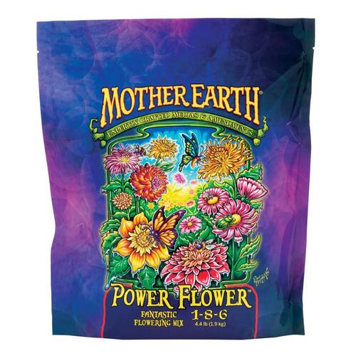 Mother Earth HGC733952 Power Flower Fantastic Flowering Mix, 4.4 lb Case, Solid, 1-8-6 N-P-K Ratio