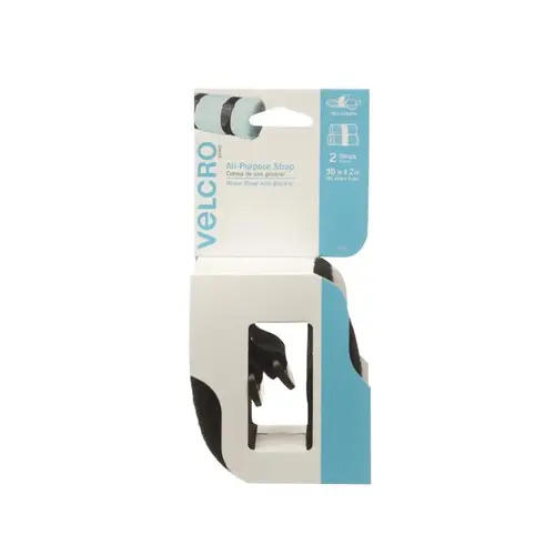 All-Purpose Fastening Straps, Black, 36 x 2 In., 2 Ct   pair