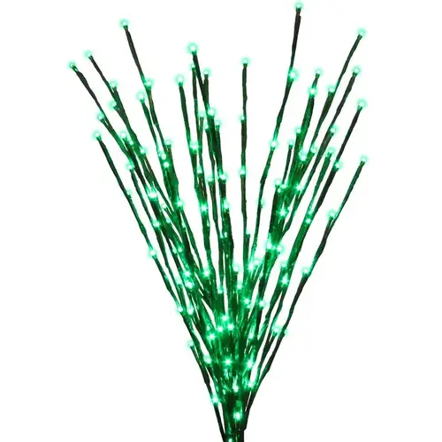 Yard Decor Platinum LED Green 32" Light Burst