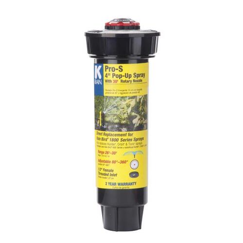 K-Rain 7016766 Pop-Up Spray Head Pro-S 4" H Adjustable Black