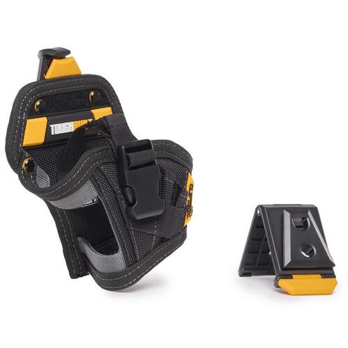 Tool Pouch 5.5" W X 7" H Polyester Drill Holster 5 pocket Black/Gray/Orange Black/Gray/Orange - pack of 6