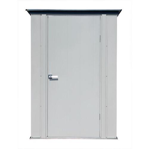 Storage Shed Spacemaker 4 ft. x 3 ft. Metal Vertical Pent without Floor Kit Gray Anthracite/Flute Gray