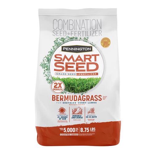 PENNINGTON SEED VIRGINIA DIV 100543735 Grass Seed and Fertilizer Smart Seed Bermuda Grass Full Sun 8.75 lb
