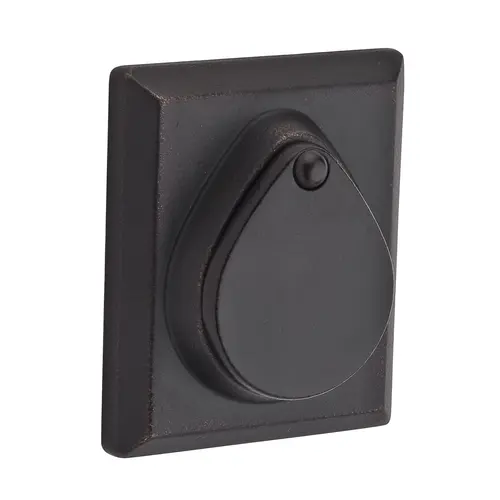 Single Cylinder Rustic Square Deadbolt with 6AL Latch and Dual Strike Dark Bronze Finish