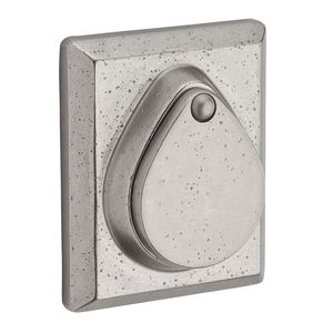 Single Cylinder Rustic Square Deadbolt with 6AL Latch and Dual Strike White Bronze Finish