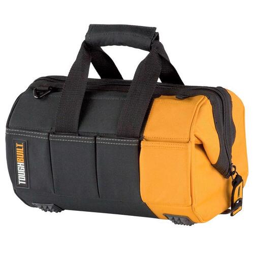 ToughBuilt TB-60-12-1BES Tool Bag 12" W X 8.75" H Polyester Massive Mouth 32 pocket Black/Gray/Orange Black/Gray/Orange