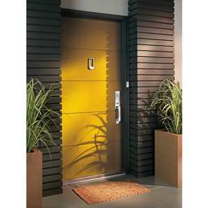Single Cylinder Seattle Handleset Round Knob and Contemporary Round Rose with 6AL Latch and Dual Strike Venetian Bronze Finish