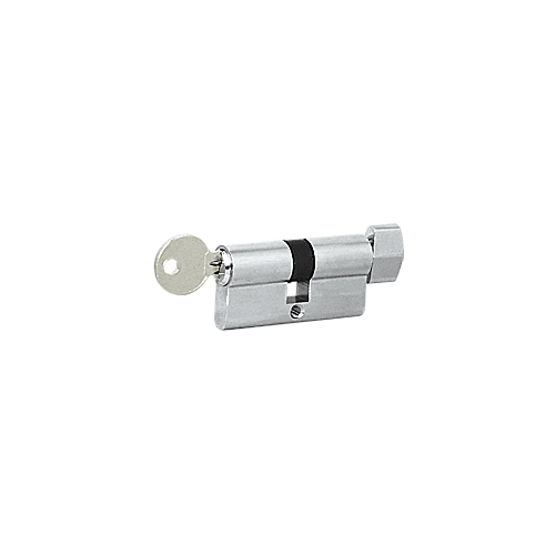 CRL EC3BSKA Brushed Stainless Keyed Alike Cylinder Lock with Thumbturn