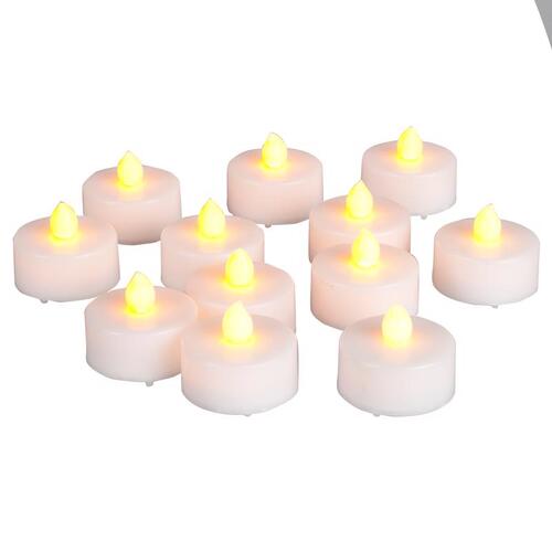 Matchless 9046007 Flameless Flickering Candle Darice Ivory No Scent Scent Tealight 1 oz Ivory