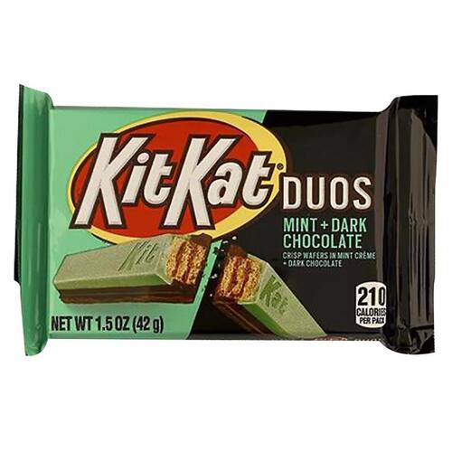 Kit Kat 3400031827 Candy Bar DUOS Dark Chocolate/Mint 1.5 oz