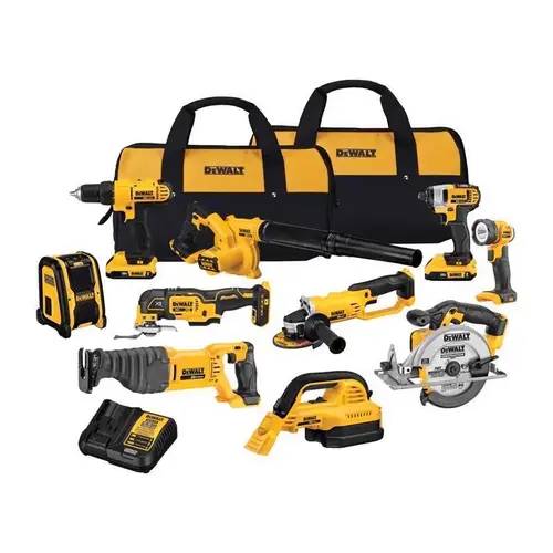 Combo Kit 20V MAX 20 V Cordless Brushed 10 Tool