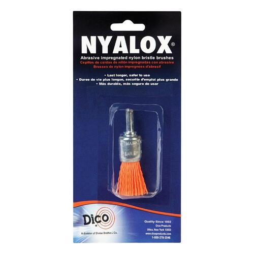 Dico 541-781-3/4 End Brush, 3/4 in Dia, Nylon Bristle