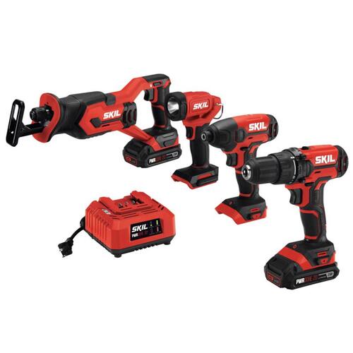 SKIL CB739601 Combination Kit, Battery Included, 20 V, Lithium-Ion Battery