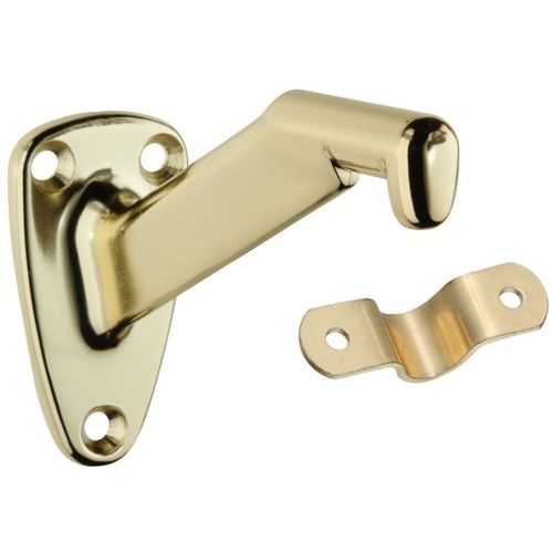 National Hardware Handrail Bracket S831-040 Bright Brass Finish