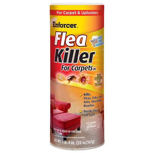 Flea Killer, Powder, 20 oz Can White