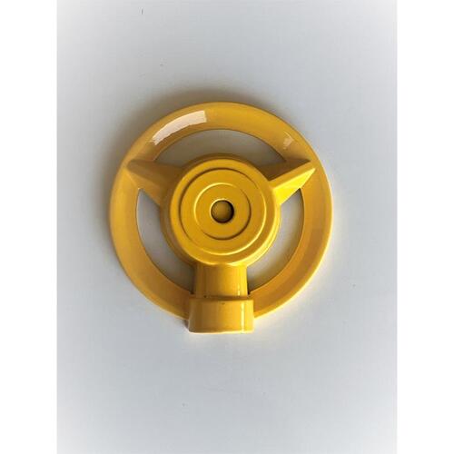 Naan 004113 Irrigator Sprinkler Metal Ring Base 700 sq ft Yellow