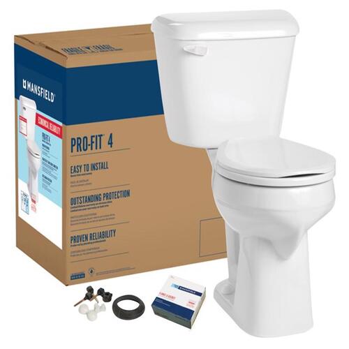 Complete Toilet Pro-Fit 4 ADA Compliant 1.28 gal White Round White