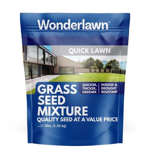 Barenbrug QGR3ACE00 Grass Seed Wonderlawn Mixed Partial Shade/Sun 3 lb