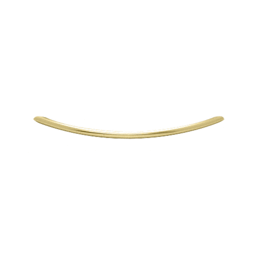 CRL CSH24BR Polished Brass Crescent Style 24" Single-Sided Towel Bar