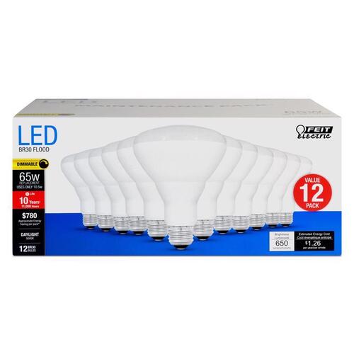 LED Bulb BR30 E26 (Medium) Daylight 65 Watt Equivalence Daylight