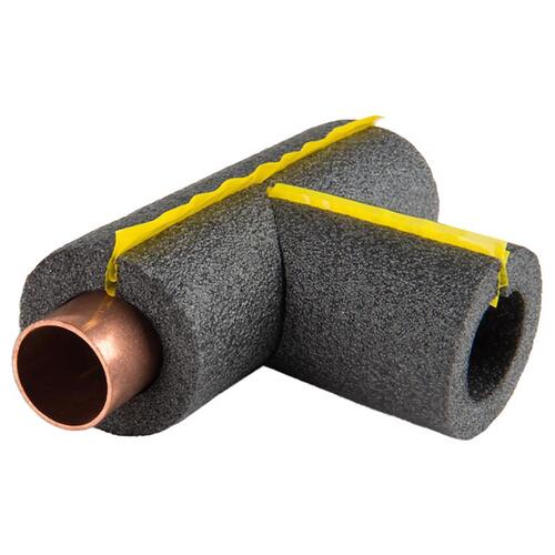 Armacell 4000959-XCP16 Tee Pipe Insulation Tundra Self Sealing 1/2" S X 1/2" L Polyethylene Foam Black - pack of 16