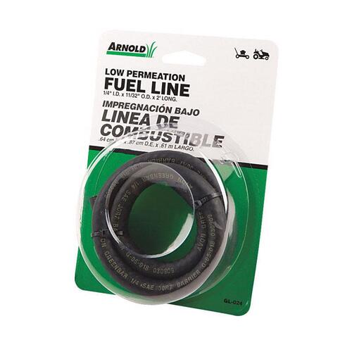 GL-024 Low Permeation Fuel Line, 1/4 in ID, 2 ft L, Clear